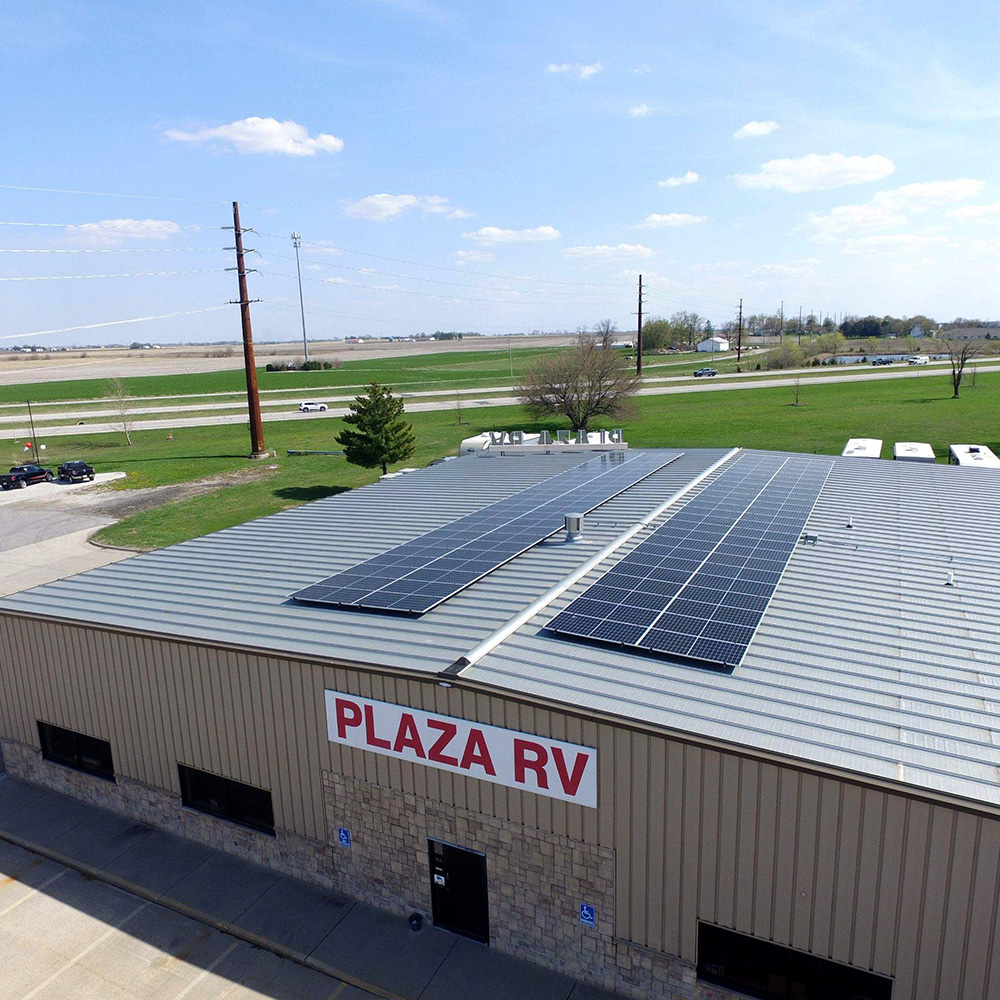 Smaller 30kW commercial solar system installed at a BC business